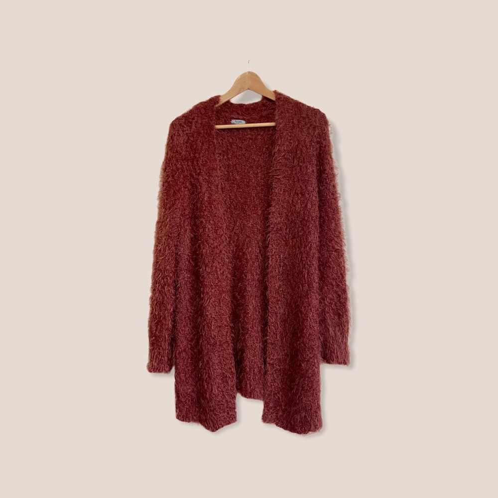 Faux Fur Fuzzy Cardigan